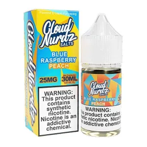 #1 Best Seller: Blue Raspberry Peach by Cloud Nurdz TFN Salts 30ml  Last Few Pieces!