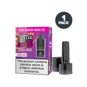 #1 Best Seller: Kiwi Passion Guava Ice Drifter Bar 6000 Pre-filled Pods  Dont Miss Out!