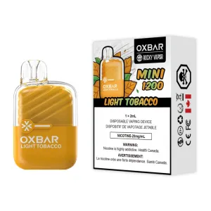 #1 Best Seller: OxBar Mini 1200 - Light Tobacco Disposable Vape  Limited Availability!