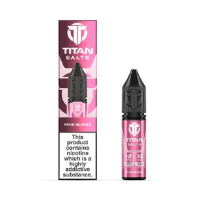 #1 Best Seller: Pink Burst 10ml Nicotine Salt by Titan Salts  Stylish & Comfortable