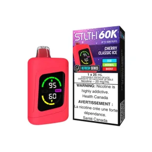 #1 Best Seller: STLTH 60K Disposable Refresh Series - Cherry Classic Ice  Stylish & Comfortable