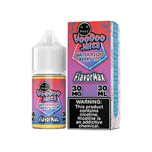 #1 Best Seller: Watermelon Berry Ice by Voodoo Juice FlavorMax Salt Series E-Liquid 30mL (Salt Nic)  Limited Release!
