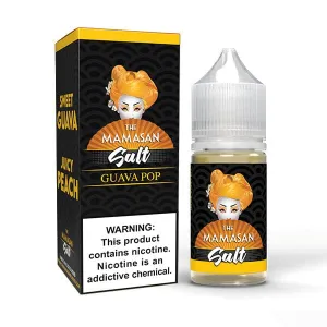 Affordable Luxury Guava Pop (Guava Peach) by The Mamasan Salt 30ml  Last Few Pieces!