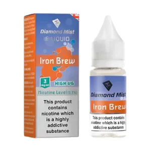 Affordable Luxury Iron Brew Diamond Mist 50/50 Nic Salt E-Liquid  Last Few Pieces!