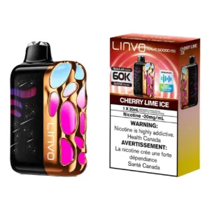 Affordable Luxury Linvo Rave 60K Disposable Vape - Cherry Lime Ice  Limited Stock!