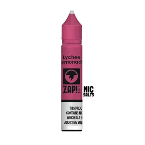 Affordable Luxury Lychee Lemonade 10ml Nic Salt E Liquid By Zap! Juice  Ends Soon!