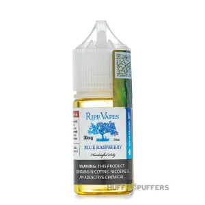 Affordable Luxury Ripe Vapes Salt Nic - Blue Raspberry 30mL  Today Only!