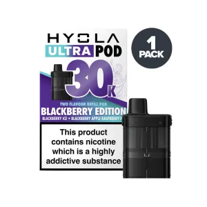 Best-Selling Blackberry Edition Hyola Ultra 30K Prefilled Pods  Stylish & Comfortable