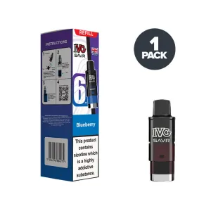 Best-Selling Blueberry IVG Savr Refill Pack  Stylish & Comfortable