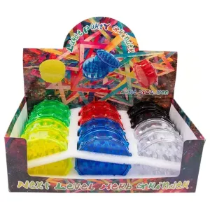 Best-Selling Non branded (DISPLY 12pc)(Grinder)(Plastic) GR45  Large Size: 75mm  Almost Sold Out!