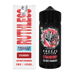 Best-Selling STRAWBRRRY Freeze Edition by Ruthless Vapor 120ml  Almost Sold Out!