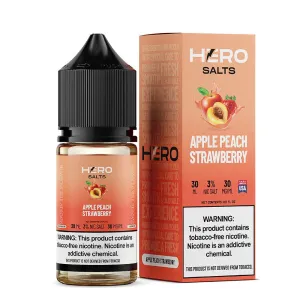 Bestseller Apple Peach Strawberry by Hero E-Liquid 30mL (Salts)  Almost Sold Out!