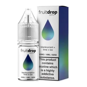 Bestseller Blackcurrant Lime Ice Nic Salt by Fruit Drop  Today Only!