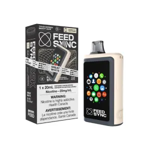 Bestseller FEED Sync 25K Disposable Vape - Great White, 20ML  Last Chance!
