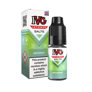 Bestseller Spearmint Nicotine Salt by IVG Intense  Last Few Pieces!