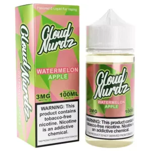 Bestseller Watermelon Apple by Cloud Nurdz TFN Tobacco-Free Nicotine - 100ml  Last Chance!
