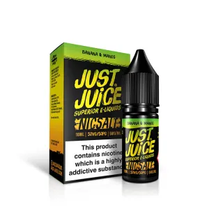 BestSelling Just Juice Banana & Mango 10ml Nic Salt E-Liquid  Ends Soon!
