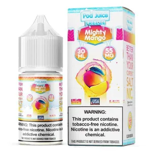 BestSelling Mighty Mango Freeze Pod Juice TFN Salts 30mL  Almost Gone!
