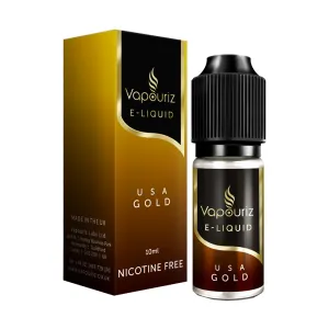 BestSelling Usa Gold Tobacco 10ml E-Liquid By Vapouriz  Limited Availability!