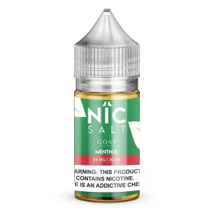 Clearance Price GOST NIC SALT | Menthol 30ML eLiquid  Limited Stock!