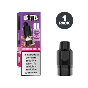 Clearance Price Kiwi Passion Guava Ice Drifter 6K Pre-filled Pods  Limited Availability!