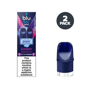 Customer Favorite Blueberry Sour Razz Blu Bar Pre-filled Pods  Limited Availability!
