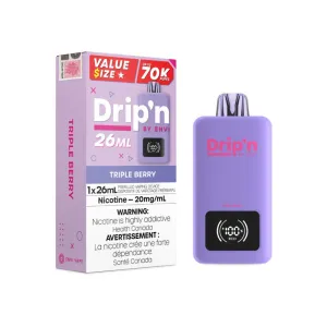 Customer Favorite Drip'n 70K Disposable Vape - Triple Berry  Limited Release!