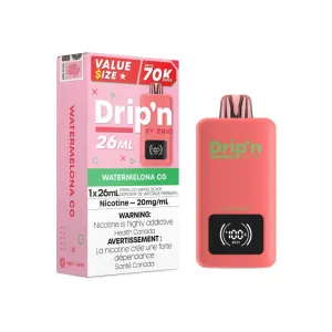 Customer Favorite Drip'n 70K Disposable Vape - Watermelona CG  Almost Gone!