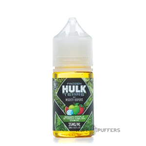 Customer Favorite Frozen Hulk Tears Salt - Green Apple Straw-Melon Chew 30mL  Last Chance!