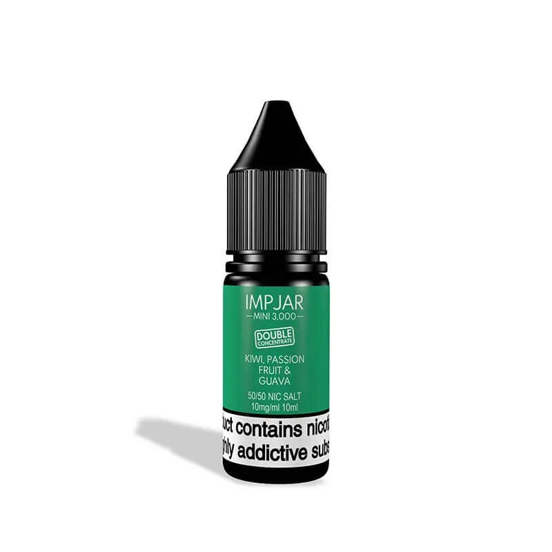 Customer Favorite Imp Jar Kiwi Passionfruit & Guava 10ml Nic Salt E-Liquid  Limited Release!