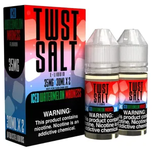 Customer Favorite Red 0 (Iced Watermelon Madness) by Twist Salt E-Liquids 60ml  Almost Gone!