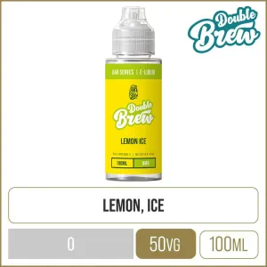Doorbuster Double Brew Lemon Ice E-Liquid 100ml  Today Only!