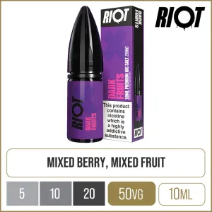 Editors Choice Riot X Dark Fruits E-Liquid 10ml  Limited Stock!