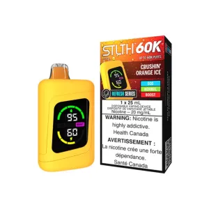 Editors Choice STLTH 60K Disposable Refresh Series - Crushin' Orange Ice  Almost Sold Out!
