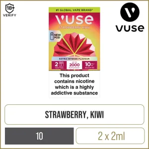 Editors Choice Strawberry Kiwi Vuse Pods 2 Pack  Limited Stock!