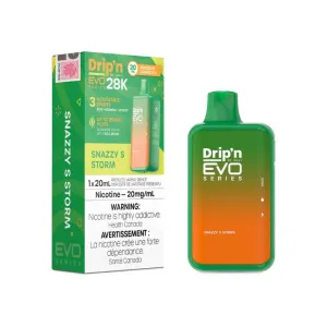 Editors Pick Envi Drip'n Evo 28K Disposable Vape - Snazzy S Storm, 20ML  Ends Soon!