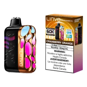 Editors Pick Linvo Rave 60K Disposable Vape - Cranberry Orange  Dont Miss Out!