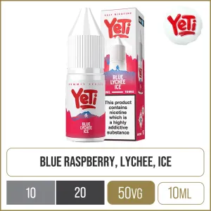 Editors Pick Yeti Summit Series Blue Lychee Ice E-Liquid 10ml  Last Chance!