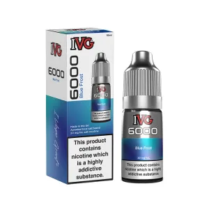 Exclusive Blue Frost 10ml Nic Salt E-Liquid by IVG 6000  Limited Stock!