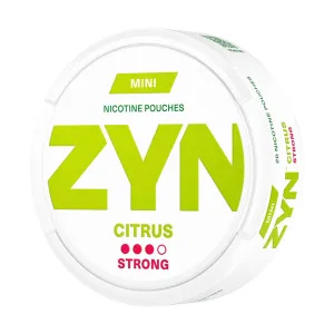 Exclusive Citrus Mini Zyn Strong Nicotine Snus Pouches  Limited Release!