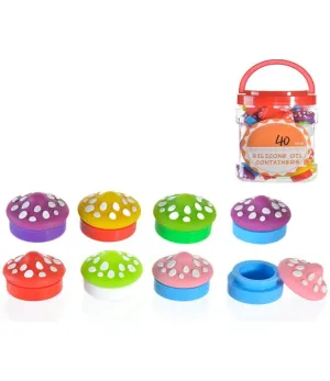 Exclusive Non branded (DSPLY 40pc)(Accessories) Silicone Oil Containers  Limited Availability!