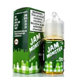 Final Few Apple by Jam Monster Salt 30ml  Ends Soon!