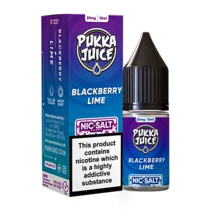 Final Few Blackberry Lime 10ml Nic Salt E Liquid By Pukka Juice  Limited Availability!