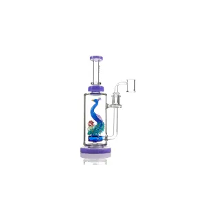 Flash Sale MKGlass (Water Pipe) TX100 Toxic Blossom Peacock Rig  Limited Availability!
