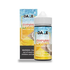 Flash Sale Pineapple Coconut Banana Iced by 7 Daze Fusion 100ml  Limited Availability!