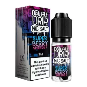 Flash Sale! Super Berry Sherbet 10ml Nic Salt E Liquid Double Drip  Limited Availability!