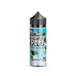 Hot Deal Moreish Puff Menthol Blackcurrant 100ml Shortfill E-Liquid  Limited Stock!