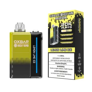 Hot Deal Oxbar M20K Disposable Vape - Lemon Lime Ice, 20000 Puffs  Almost Sold Out!