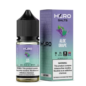 Insta-Worthy Aloe Grape by Hero E-Liquid 30mL (Salts)  Limited Stock!