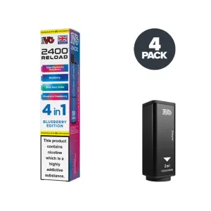 Insta-Worthy Blueberry Edition IVG 2400 Reload 4 in 1 Prefilled Pods  Ends Soon!